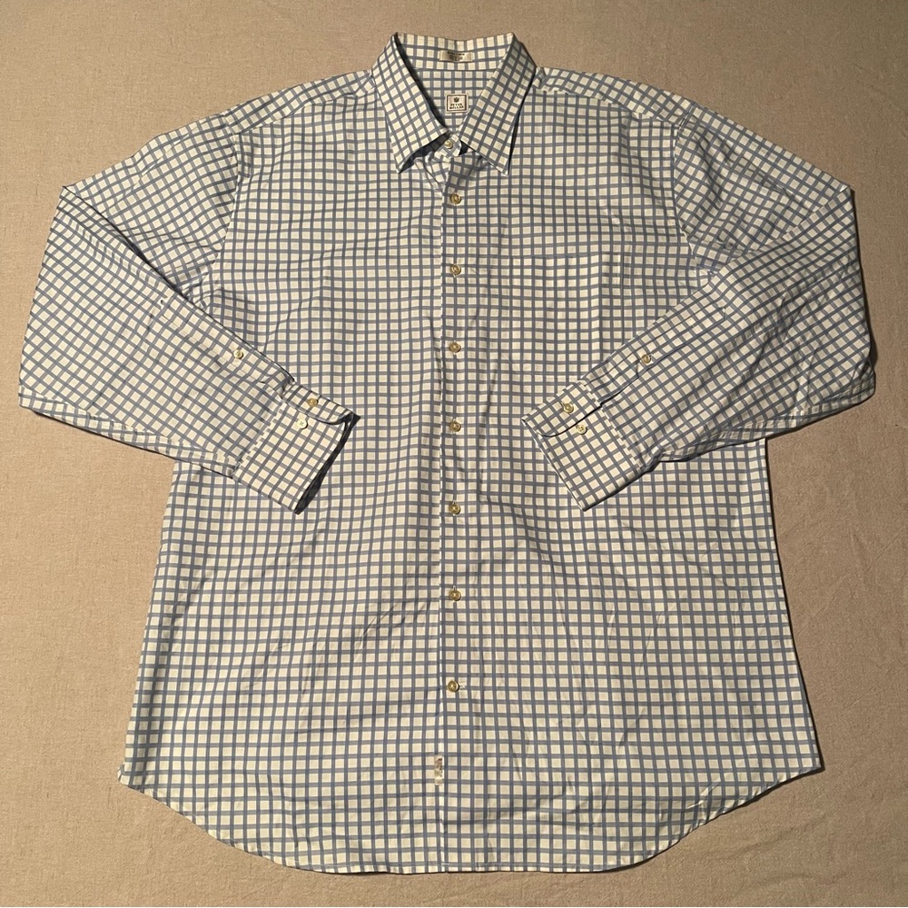 Peter Millar 100% Cotton Button Down Dress Shirt size: XL
